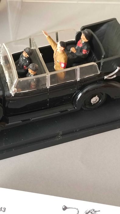 Raríssimo. RIO Itália 1/43 - Mercedes 770K - O carro de Hitler - Com caixa. Portes inclusos.