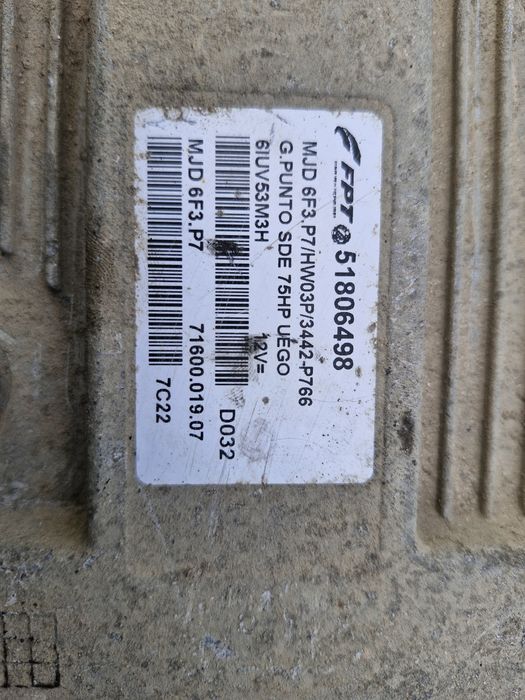 Komputer sterownik silnika fiat