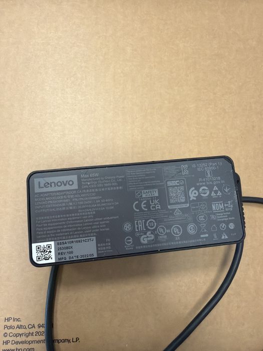 Zasilacz lenovo 65W usb-c