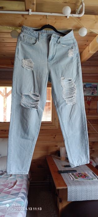 Spodnie damskie jeansy rozmiar M