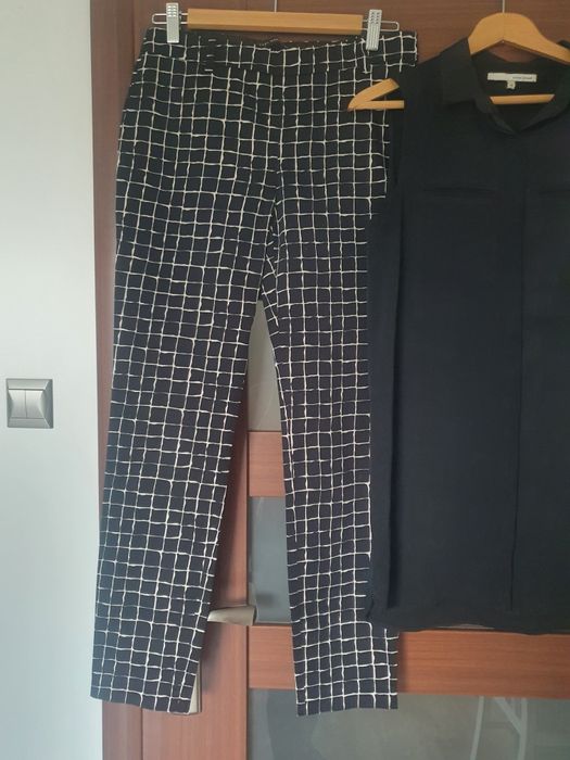 Zestaw Zara River Island spodnie bluzka