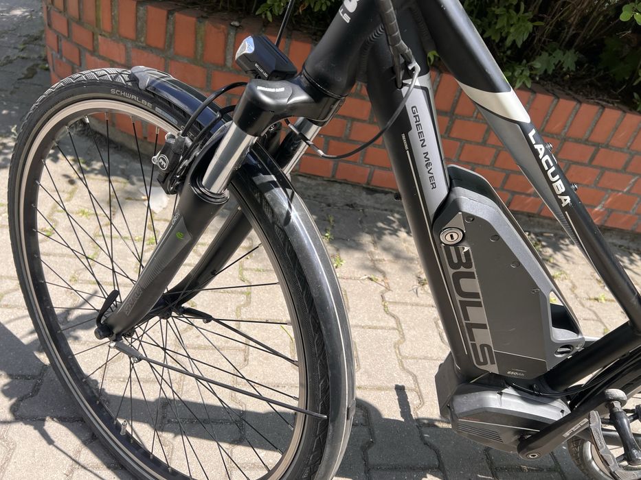 Rower elektryczny BULLS 36V 650WH z silnikiem centralnym BROSE / do naprawy!