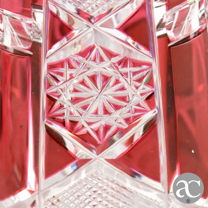 Garrafa cristal para licor Val Saint-Lambert, Art Déco - Estilo Eiffel