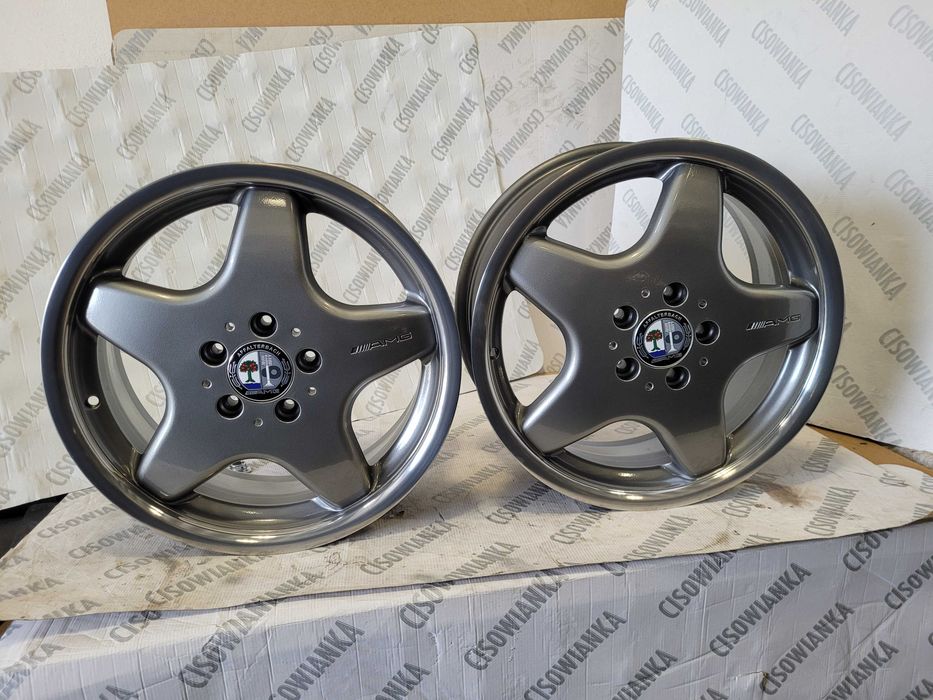 4szt felgi Mercedes AMG Monoblock  7Jx17" 5x112 ET49/57 polerka rant.