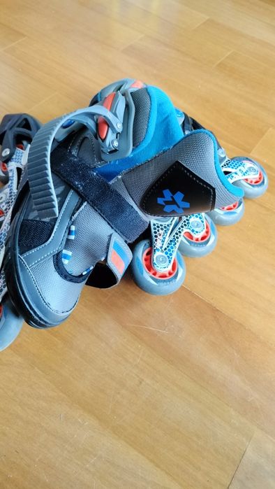 Patins em linha, tamanho ajustável 29-33