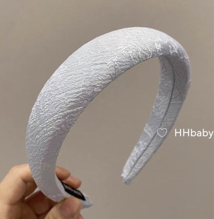 Szara opaska do włosów