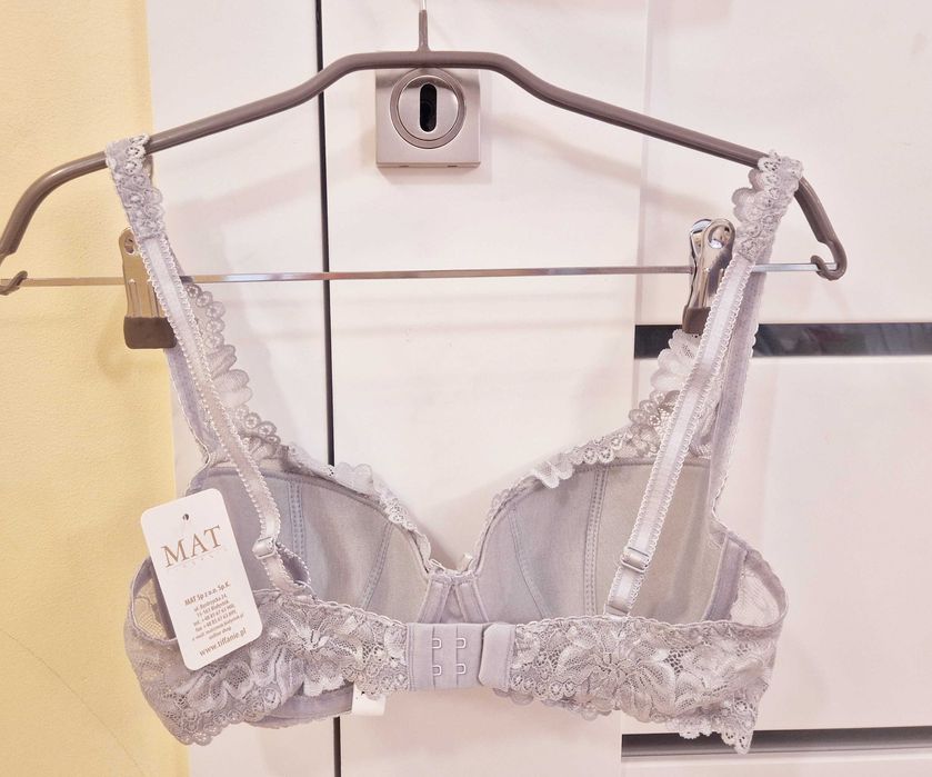 Biustonosz Usztywniany jasny szary Carmela MAT