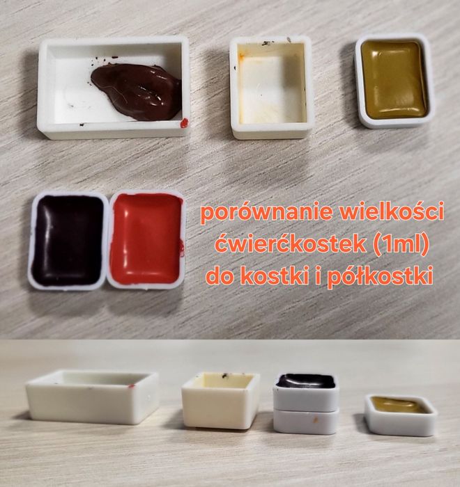 pastelowe akwarele Holbein, pastel set, 12 kol po 1ml