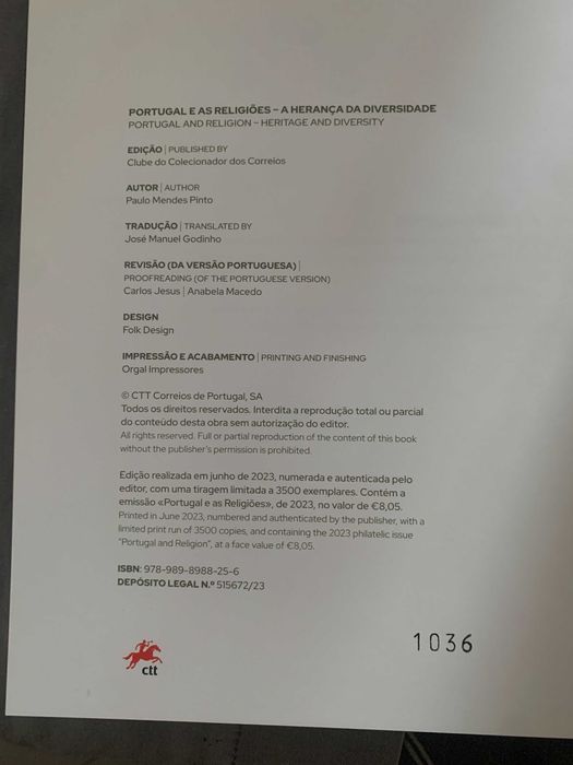Livro CTT Portugal e as Religiões – A Herança da Diversidade