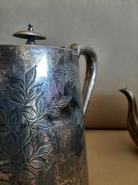 Serviço Chá Sheffield Silver Plated, muito antigo