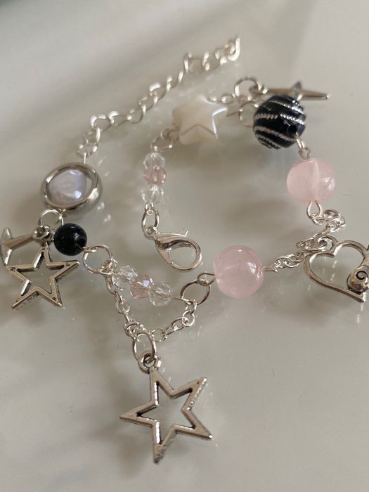 srebrna bransoletka coquette