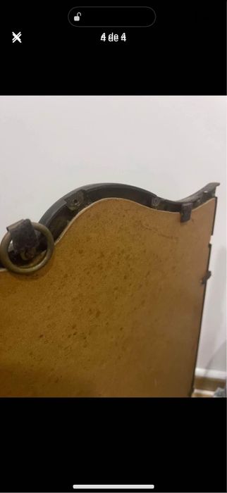 Espelho vintage com moldura em bronze  72x50