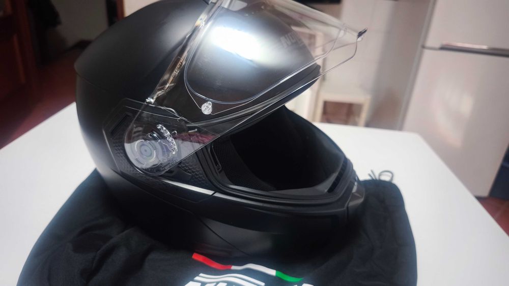 Capacete modular Nolan N90-3 classic preto mate