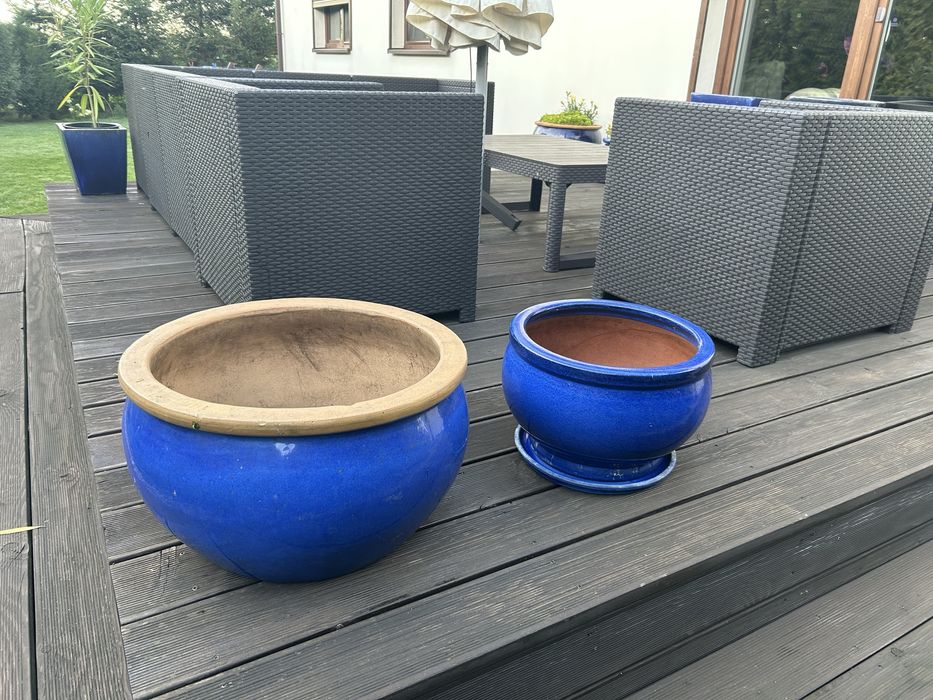 Donica kobaltowa mrozoodporna 2 sztuki