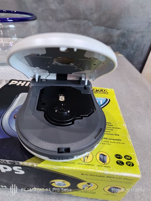 Unikat Philips exp401 8cmMP3 odtwarzacz discman mini dyski