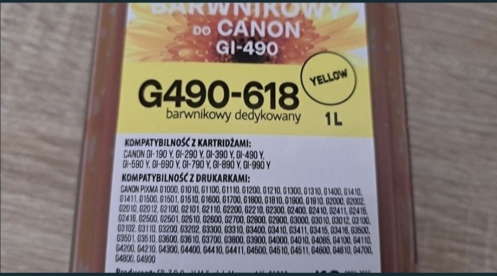 Uniwersalne tusze barva do canon 3 x1l