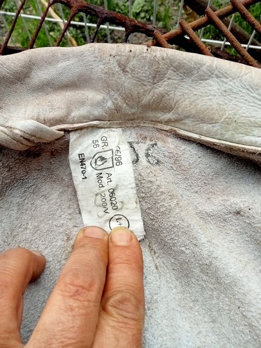 Casaco de cabedal para soldar