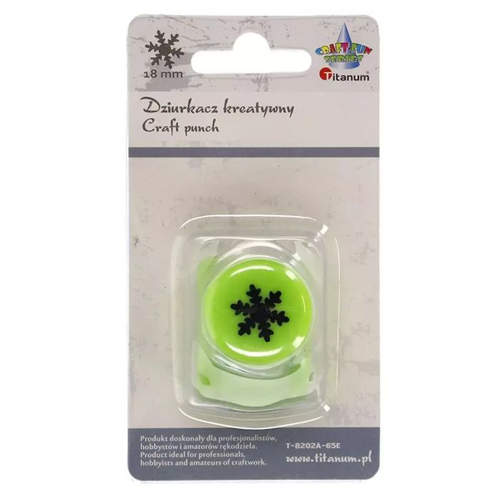 Dziurkacz Kreatywny 18Mm Płatek Śniegu Titanum Craft-Fun Series T-8202A-65E. Hasta. Nowy Produkt