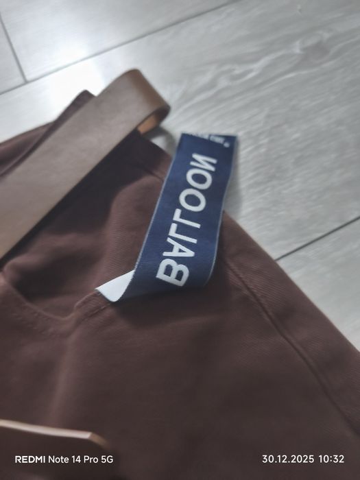 Spodnie ballon brązowe L