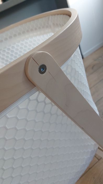 Lozeczko kółkach kołyska niemowlęce wozek  ikea alksvard