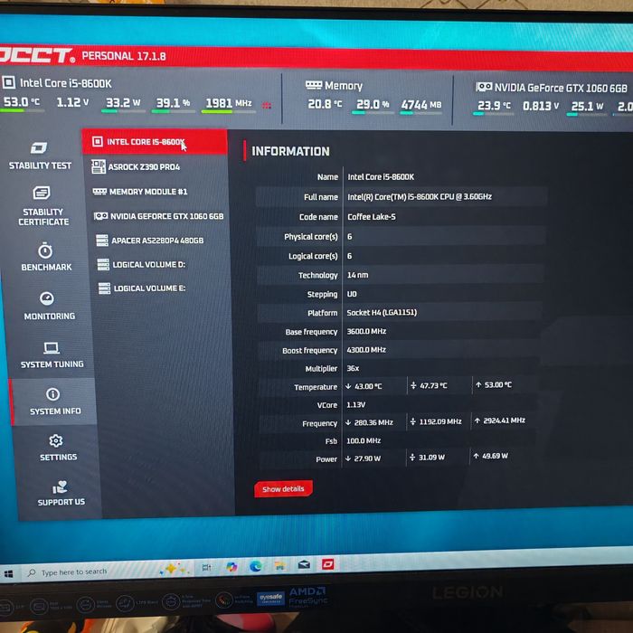 ігровий комплект Intel Core i5-8600K + ASRock Z370 Pro4 + Башта 4 трубки