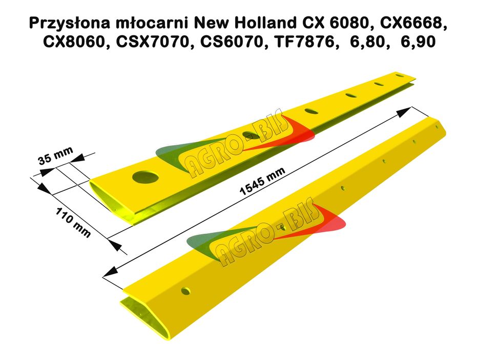 Przysłona młocarni do NEW HOLLAND CX8060, CSX7070, TX66 ITP.