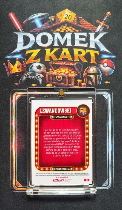 Karta Topps Collector Tin - Robert Lewandowski - FC Barcelona - Limit /150