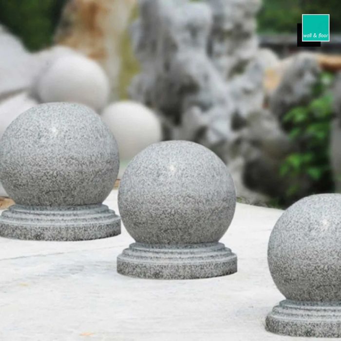 Ogrodowa Kula Granitowa polerowana G603 Dekoracja do domu i ogrodu