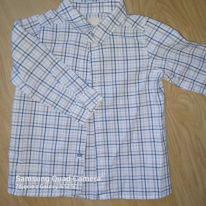 H&M Koszula W Kratkę,  Rozmiar 80, Idealna