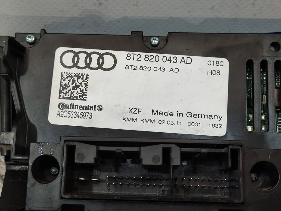 Display Sofagem Comando AC Climatronic Original Audi A5 8T B8 8K Q5