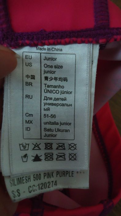 NABAIJI czepek DECATHLON różowy czepek pływacki z powlekanej dzianiny