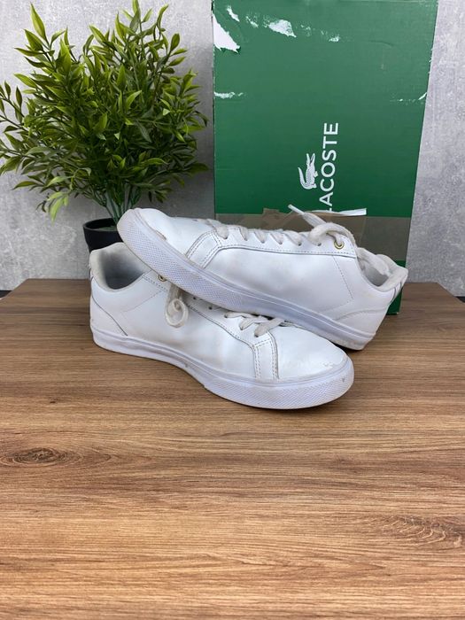 Buty damskie Lacoste Lerond Set r. 39,5 - białe skórzane sneakersy