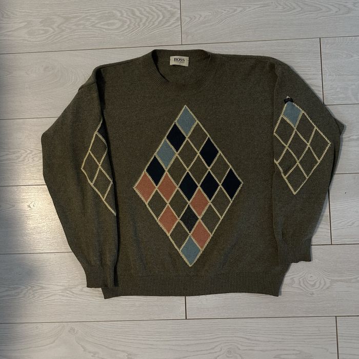 Винтажный свитер boss hugo