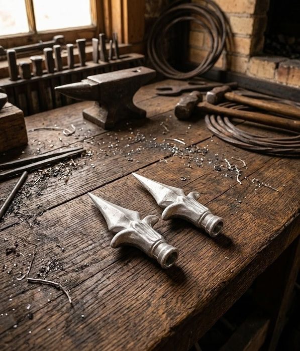 Ponteiras / Lanças para Portão em Alumínio Fundido (20cm) - Par