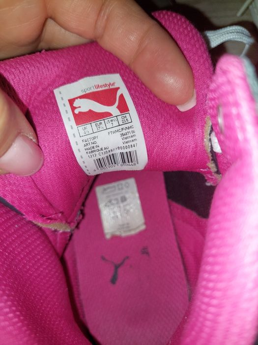 Wysokie adidasy puma dla dziewczynki r.37 1/2