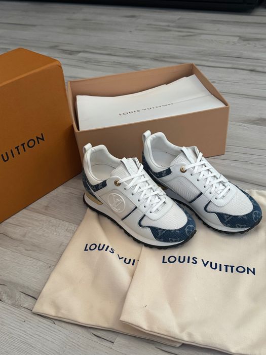 Sneakersy LV denim jeansowe białe