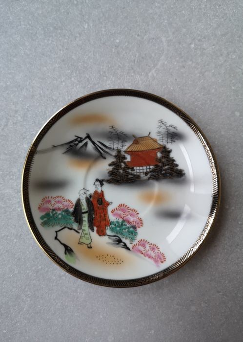 Komplet japońskiej porcelany Kutani