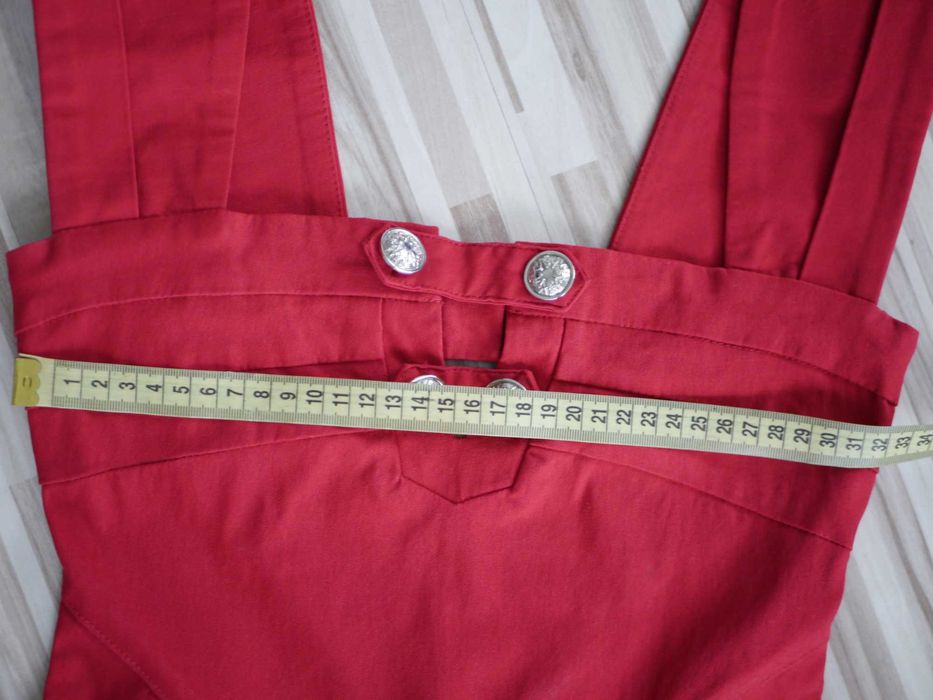 Mini sukienka dzianinowa, letnia, dopasowana, czerwień, S