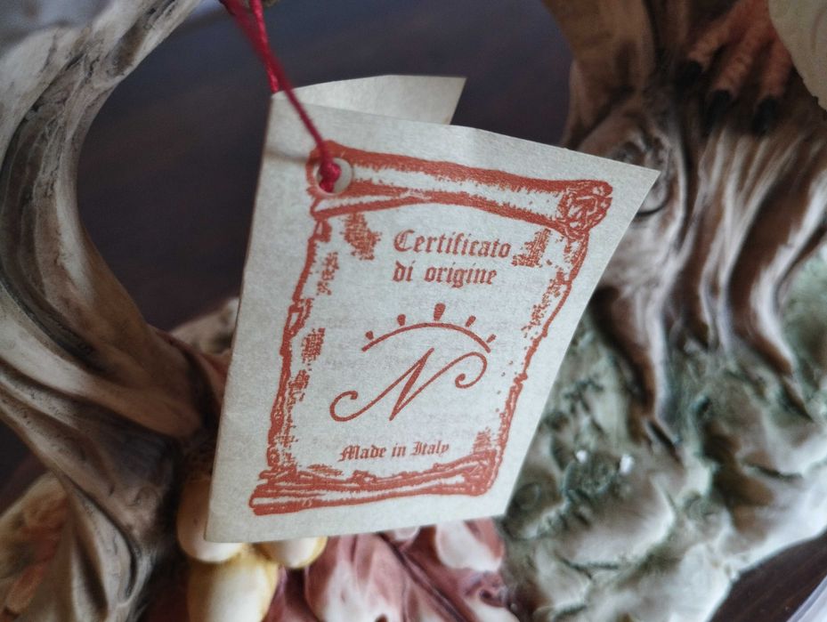 Arranjo de pássaros em cerâmica