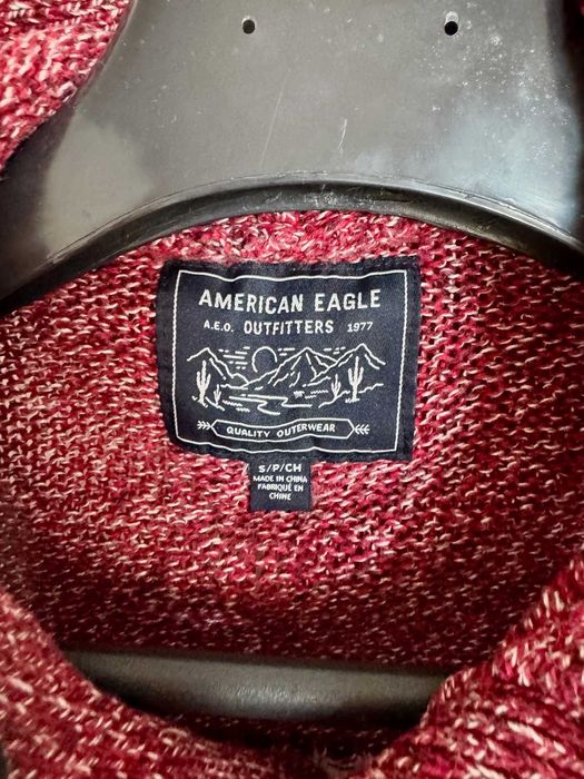 American Eagle Sweter z kapturem na zimę S/M unisex