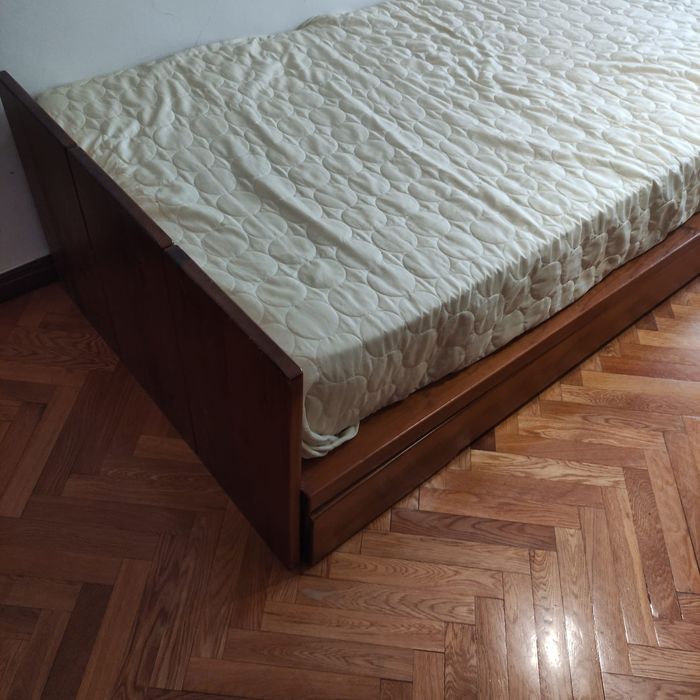 Conjunto quarto solteiro pinho maciço