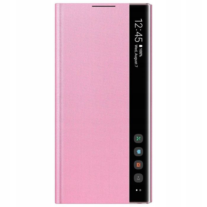etui Samsung Clear View Cover pink / różowe do Galaxy Note 10 (N970)
