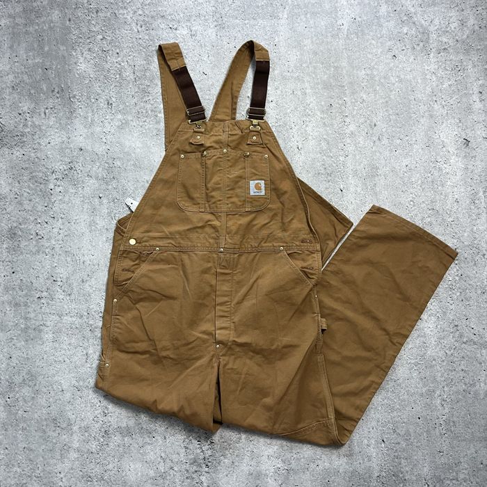 Ogrodniczki carhartt robocze hamilton brown 42x34