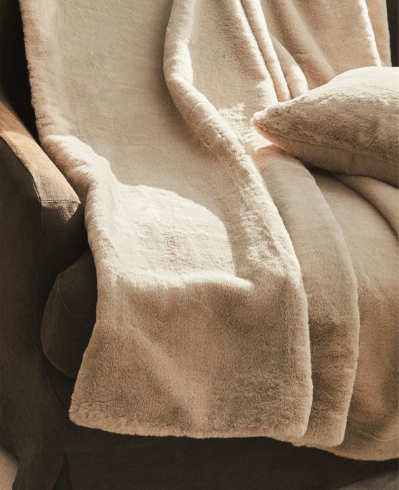 Manta Efeito Pelo Zara Home NOVO