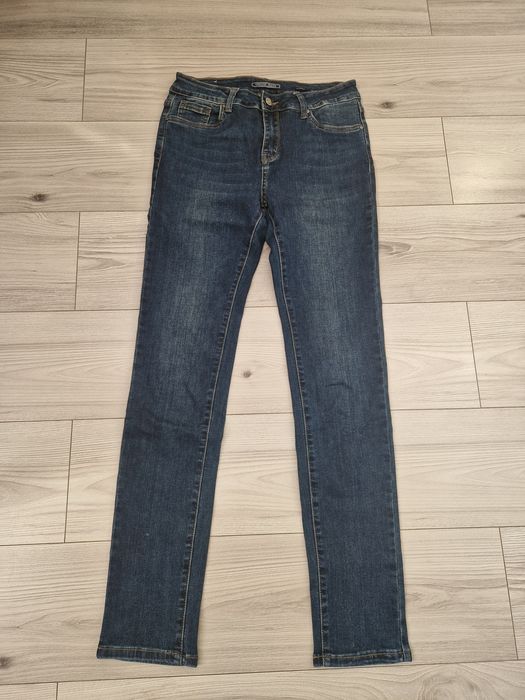Rurki niski stam jeansy wąskie skinny vintage y2k