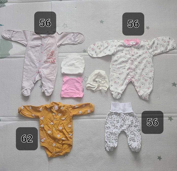 Чоловічки, боді, костюмчики, 56, 62, 68-74 см