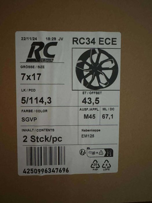 Alufelgi 5x114,3 r17 NOWE Hyundai Tucson IX35 I30 I40 Kona Elantra 210