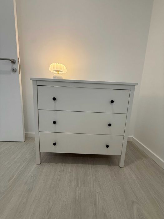 Gaveteiro 3 gavetas KOPPANG branco 0,90m x 0,83m