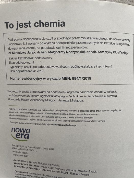 To jest chemia 1