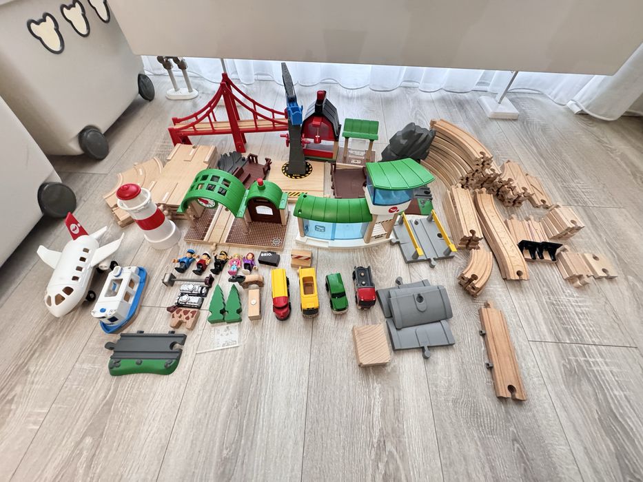 BRIO 33766 Drewnina Kolejka Delixe - Wielki zestaw Tory